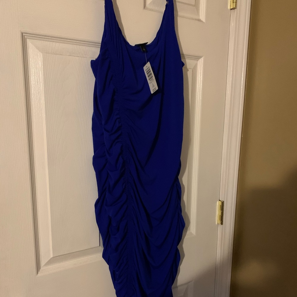 Blue bodycon dress